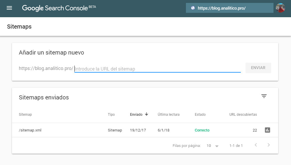Enviar Sitemap.xml en search console