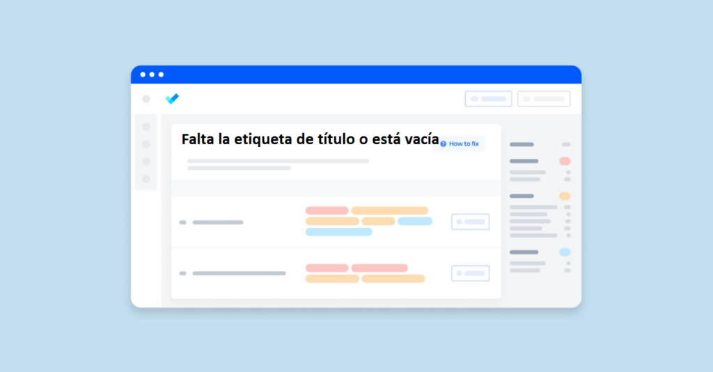 Falta la etiqueta de título o está vacía 2 ¿QUÉ SIGNIFICA EL PROBLEMA FALTA LA ETIQUETA DE TÍTULO O ESTÁ VACÍA?