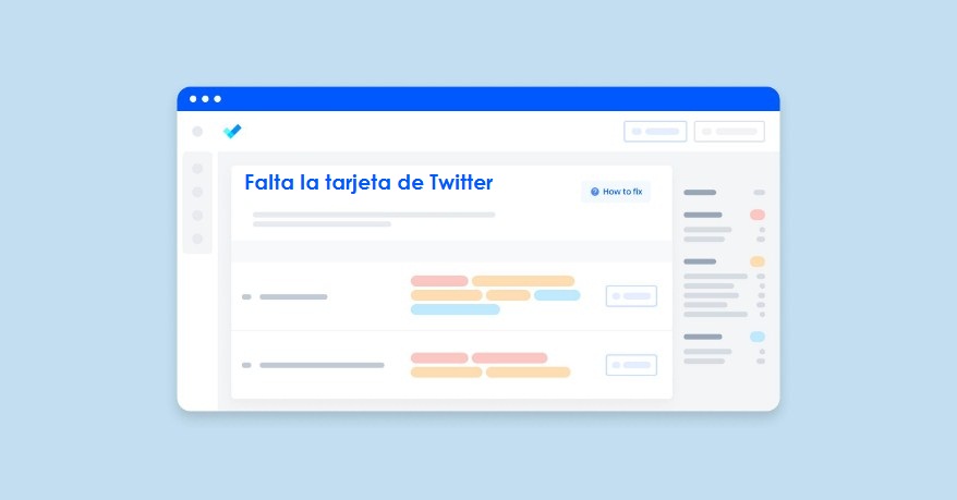Falta la tarjeta de Twitter 2 ¿QUÉ SIGNIFICA EL PROBLEMA FALTA LA TARJETA DE TWITTER?