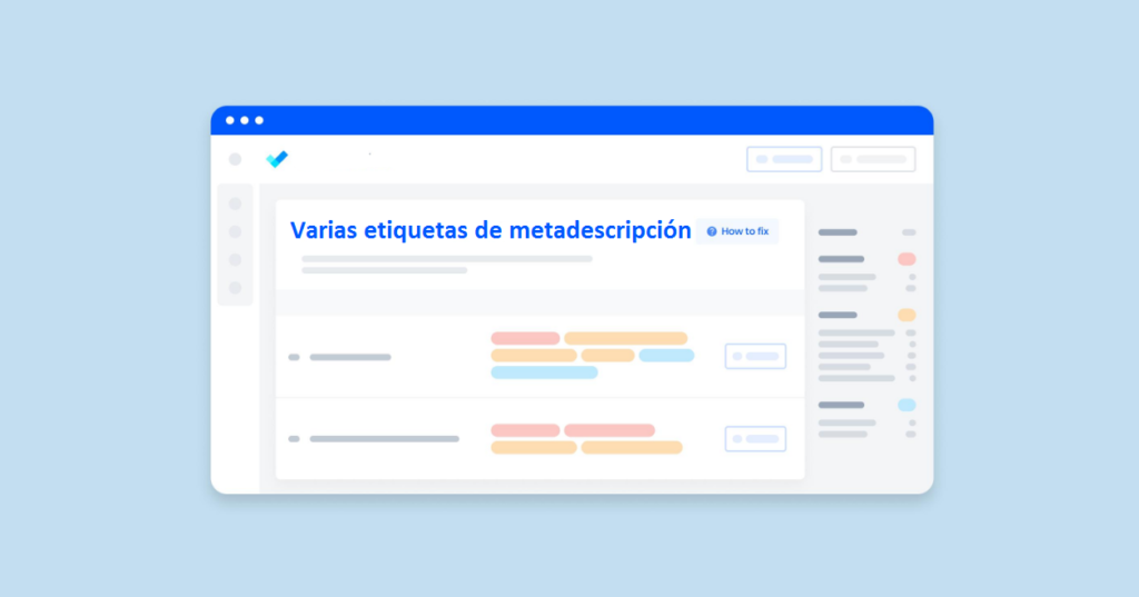 ¿QUÉ SIGNIFICA EL PROBLEMA VARIAS ETIQUETAS DE METADESCRIPCIÓN?